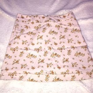 Floral mini skirt